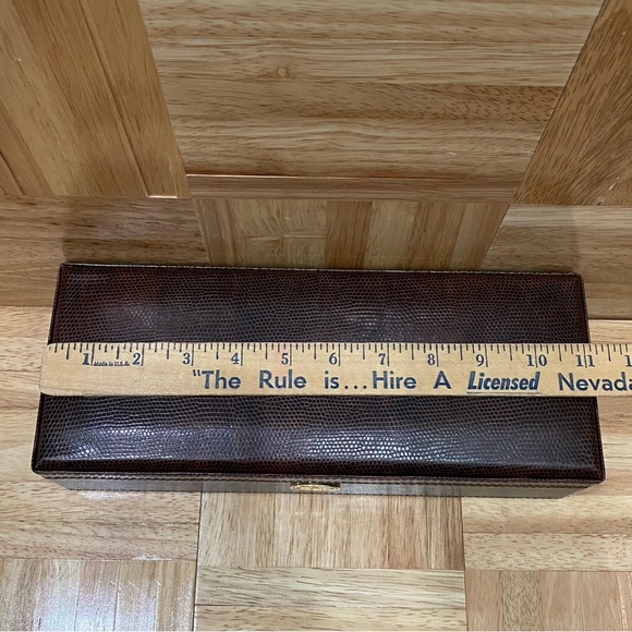 Brown Faux Leather Watch Box and Jewelry Organizer - Picture 10 of 11